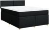 vidaXL Boxspringbett mit Matratze Schwarz 140x190 cm Stoff 3288970 Bild 3