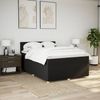 vidaXL Boxspringbett mit Matratze Schwarz 140x190 cm Stoff 3288970 Bild 4