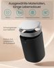 SONGMICS Mini Abfalleimer mit Schwingdeckel, Edelstahl Kosmetikeimer, für Schreibtisch, Bad, Schlafzimmer, 1,5 L, schwarz Bild 4