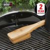 Weber Grillbürste mit Bambusholzgriff, Edelstahl, Schwarz/Natur, 30 cm Bild 3