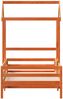 vidaXL Massivholzbett mit Dach Wachsbraun 90x190 cm Kiefer 3282167 Bild 5
