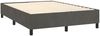 vidaXL Boxspringbett mit Matratze Dunkelgrau 140x190 cm Samt 3129448 Bild 4