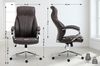 CLP Bürostuhl ergonomisch Wigan Schreibtischstuhl mit edlen Echtleder-Akzenten,braun Bild 3
