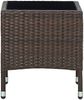 vidaXL Gartentisch Braun 40x40x45 cm Poly Rattan 45900 Bild 2