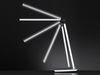 2er SET LED Schreibtischlampen Silber dimmbar & Tageslicht, Höhe 79cm Bild 5