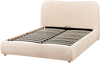 Bett mit Stauraum BLAGNAC Bouclé Hellbeige 140 x 200 cm Bild 5