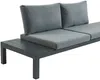 Vente-unique - RISILI Gartensitzgruppe Metall Grau - B 68 cm x H 64 cm x L 166 cm Bild 5