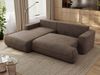 Ecksofa OVO mit schlaffunktion und bettkasten, Wellenfeder, lose Kissen, L-form 271x195 cm - Braun Velvet - linke Seite Bild 4