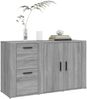 Sideboard, Kommode Grau Sonoma 100x33x59,5 cm Holzwerkstoff Bild 4