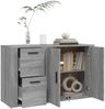 Sideboard, Kommode Grau Sonoma 100x33x59,5 cm Holzwerkstoff Bild 5