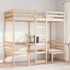 vidaXL Hochbett mit Schreibtisch & Stühlen 90x200 cm Massivholz Kiefer 3308553 Bild 3