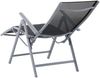 Liegestuhl NATALI Schwarz Kunststoff | Gartenstuhl Relaxsessel Gartenliege Balkon Bild 5
