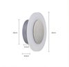 ZMH LED Wandleuchte Rund modern Ø16cm 6.9W innen Flur Schlafzimmer Treppenhaus, Warmweiß, Nicht Dimmbar Bild 3