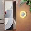 ZMH LED Wandleuchte Rund modern Ø16cm 6.9W innen Flur Schlafzimmer Treppenhaus, Warmweiß, Nicht Dimmbar Bild 4