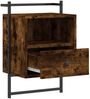 vidaXL Wand-Nachttisch Räuchereiche 40x30x61 cm Holzwerkstoff 833437 Bild 5