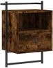 vidaXL Wand-Nachttisch Räuchereiche 40x30x61 cm Holzwerkstoff 833437 Bild 2