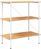 vidaXL Regal mit 3 Böden Weiß und Eiche-Optik 80x40x92 cm 336342 Bild 5