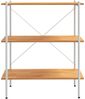 vidaXL Regal mit 3 Böden Weiß und Eiche-Optik 80x40x92 cm 336342 Bild 3