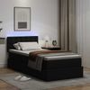 vidaXL Bett mit Stauraum und LED Schwarz 100 x 200 cm Kunstleder 3371017 Bild 5
