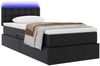 vidaXL Bett mit Stauraum und LED Schwarz 100 x 200 cm Kunstleder 3371017 Bild 3