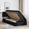 vidaXL Bett mit Stauraum und LED Schwarz 100 x 200 cm Kunstleder 3371017 Bild 4