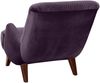 Sessel Kajsa 71x80x101 Bezug Samtvelours Buche nussbaum/purple Bild 3