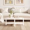 vidaXL Couchtisch Weiß 87x48x35 cm Massivholz Kiefer 822323 Bild 3