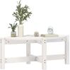 vidaXL Couchtisch Weiß 87x48x35 cm Massivholz Kiefer 822323 Bild 4
