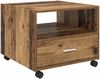 vidaXL Couchtisch mit Schubladen Altholz 55 x 55 x 45 cm Holzwerkstoff 880468 Bild 2