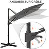 GUNJI Sonnenschirm ∅270/330cm,Gartenschirm UV Schutz 50+,mit Ständer, Abdeckung, 360° drehbar,Gewicht 16KG, leicht zu öffnen und zu schließen Bild 2