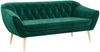 Sofa, Skandinavischer Stil, Holzbeine - PIRS - 3 Sitzer - Dunkelgrün - Velvet Bild 2