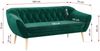 Sofa, Skandinavischer Stil, Holzbeine - PIRS - 3 Sitzer - Dunkelgrün - Velvet Bild 3