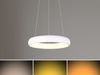 LED Pendelleuchte CARDONA groß Weiß, dimmbar & 3 Lichtfarben, Ø 62cm Bild 3