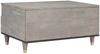 vidaXL Couchtisch mit Schubladen Grau 80 x 54 x 40 cm Massivholz Mango 4018785 Bild 5