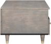 vidaXL Couchtisch mit Schubladen Grau 80 x 54 x 40 cm Massivholz Mango 4018785 Bild 4