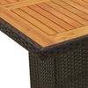 vidaXL 9-tlg. Garten-Essgruppe mit Kissen Schwarz Poly Rattan 3276862 Bild 5