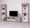 TV-Wohnwand Landhausstil mit Regalen - 3-teilig Bild 3