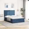vidaXL Ottoman-Bett mit Matratze & LEDs Blau 140x200 cm Stoff 3313933 Bild 4