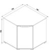Kommode Ruben Weiß 78 x 76.6 cm Vicco Bild 3