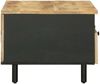 vidaXL Couchtisch Braun und Schwarz 80 x 54 x 40 cm Massivholz Mango 4018857 Bild 5
