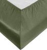 Bettwaesche-mit-Stil Mako-Satin Spannbettlaken dunkelgrün 160x200cm Höhe 31-40cm Bild 2