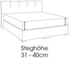 Bettwaesche-mit-Stil Mako-Satin Spannbettlaken dunkelgrün 160x200cm Höhe 31-40cm Bild 3