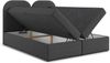 AX LIVING Migwell Boxspringbett 180x200 Dunkelgrau Bettkasten Kopfteil Bild 3