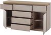 Sideboard Palamos in grau matt und Akazie massiv 150 cm Bild 3