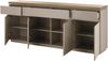Sideboard Palamos in grau matt und Akazie massiv 150 cm Bild 2