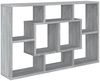 vidaXL Wandregal Grau Sonoma 85x16x52,5 cm cm Holzwerkstoff 820461 Bild 2