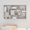 vidaXL Wandregal Grau Sonoma 85x16x52,5 cm cm Holzwerkstoff 820461 Bild 3