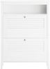 SoBuy FSR152-W Schuhschrank, MDF, Lackiert, Weiß, 80 x 108 x 25 cm Bild 1