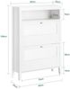 SoBuy FSR152-W Schuhschrank, MDF, Lackiert, Weiß, 80 x 108 x 25 cm Bild 3
