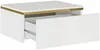 Vente-unique - VUKIA Bedside table Holz, Platte Weiß - B 38,2 cm x H 19,8 cm x L 48,5 cm Bild 3